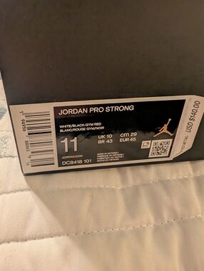 Jordan Pro Strong - White / Black / Gym Red